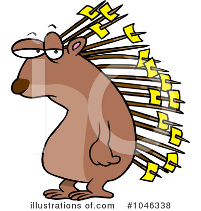 Porcupine Clipart #1046338 by toonaday