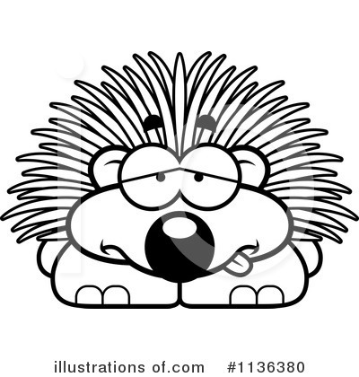 Porcupine Clipart #1136380 by Cory Thoman