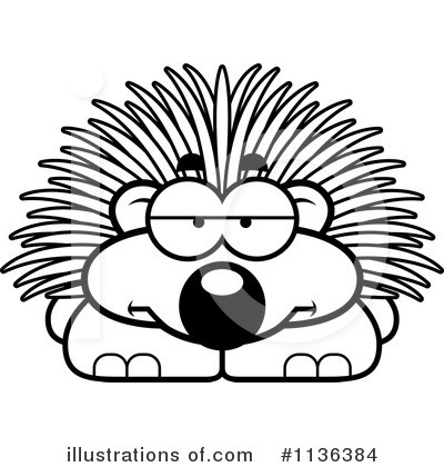 Royalty-Free (RF) Porcupine Clipart Illustration by Cory Thoman - Stock Sample #1136384