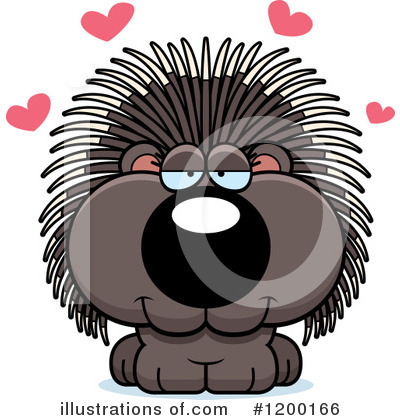 Porcupine Clipart #1200166 by Cory Thoman