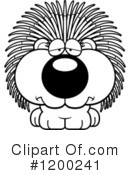 Porcupine Clipart #1200241 by Cory Thoman