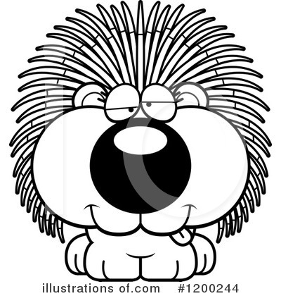 Royalty-Free (RF) Porcupine Clipart Illustration by Cory Thoman - Stock Sample #1200244