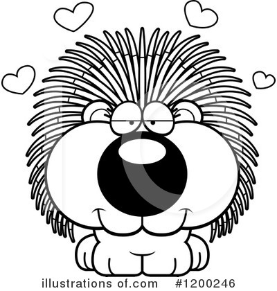 Royalty-Free (RF) Porcupine Clipart Illustration by Cory Thoman - Stock Sample #1200246