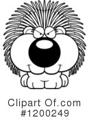 Porcupine Clipart #1200249 by Cory Thoman