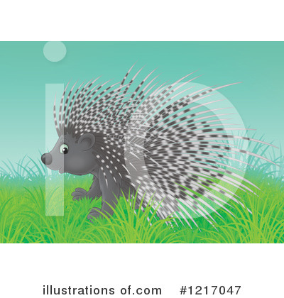 Royalty-Free (RF) Porcupine Clipart Illustration by Alex Bannykh - Stock Sample #1217047