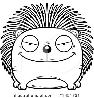Royalty-Free (RF) Porcupine Clipart Illustration by Cory Thoman - Stock Sample #1451731