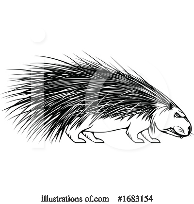 Porcupine Clipart #1683154 by Vector Tradition SM