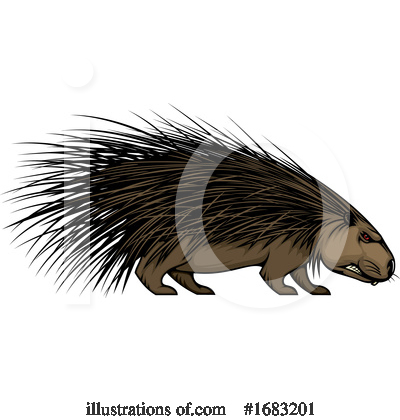 Porcupine Clipart #1683201 by Vector Tradition SM