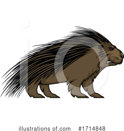 Porcupine Clipart #1714848 by Vector Tradition SM