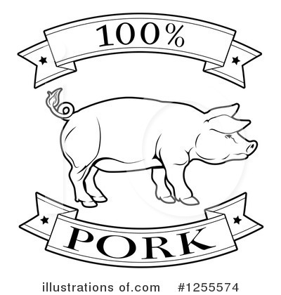 Royalty-Free (RF) Pork Clipart Illustration by AtStockIllustration - Stock Sample #1255574