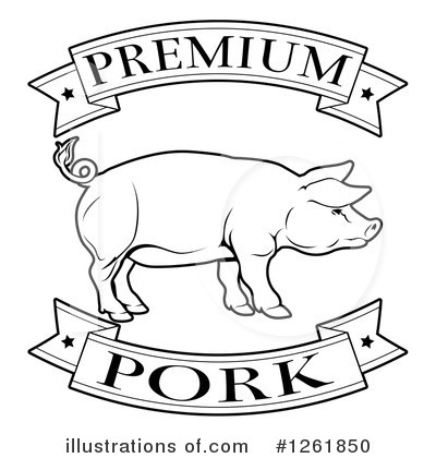 Royalty-Free (RF) Pork Clipart Illustration by AtStockIllustration - Stock Sample #1261850