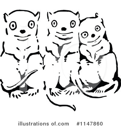 Opossum Clipart #1147860 by Prawny Vintage