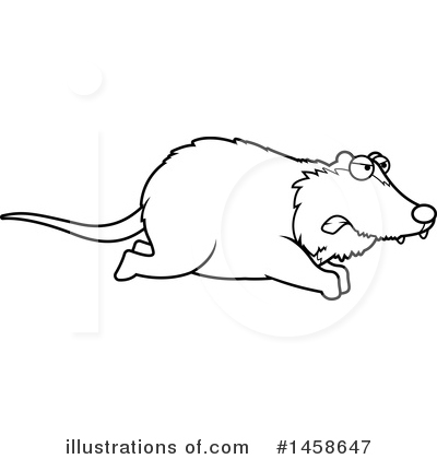 Possum Clipart #1458647 by Cory Thoman