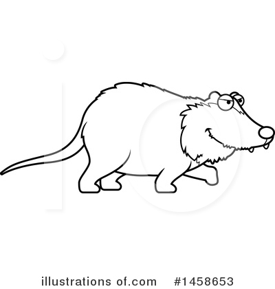 Possum Clipart #1458653 by Cory Thoman