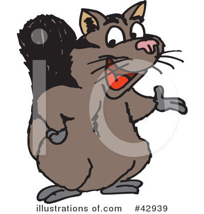 Royalty-Free (RF) Possum Clipart Illustration by Dennis Holmes Designs - Stock Sample #42939