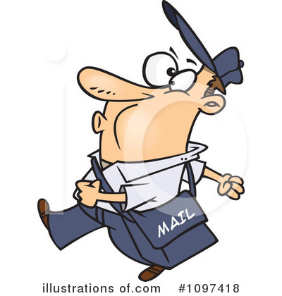 Mail Man Clipart #1097418 by toonaday