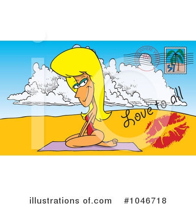 Royalty-Free (RF) Postcard Clipart Illustration by toonaday - Stock Sample #1046718