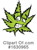 Pot Leaf Clipart #1630965 by Chromaco