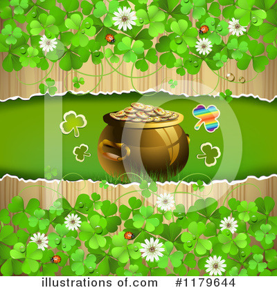 Royalty-Free (RF) Pot Of Gold Clipart Illustration by merlinul - Stock Sample #1179644