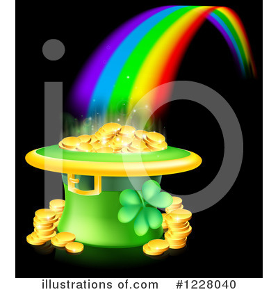 Rainbows Clipart #1228040 by AtStockIllustration