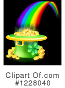 Pot Of Gold Clipart #1228040 by AtStockIllustration