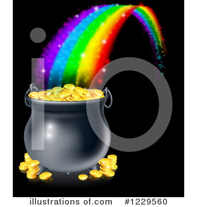 Rainbows Clipart #1229560 by AtStockIllustration