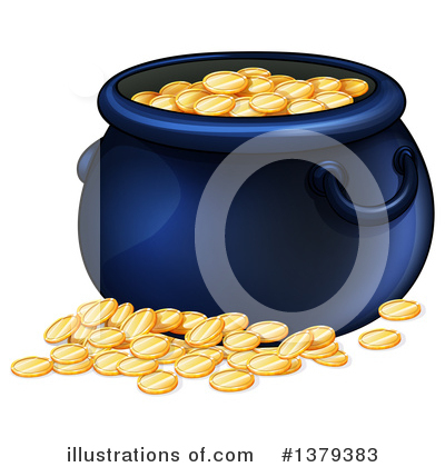 Pot Of Gold Clipart #1379383 by Graphics RF