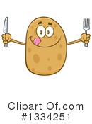 Potato Character Clipart #1334251 by Hit Toon