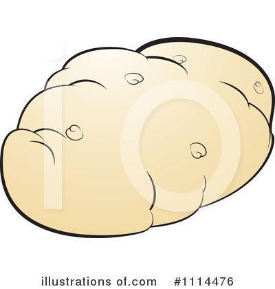Royalty-Free (RF) Potato Clipart Illustration by Lal Perera - Stock Sample #1114476