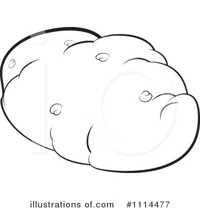 Royalty-Free (RF) Potato Clipart Illustration by Lal Perera - Stock Sample #1114477