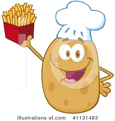 Royalty-Free (RF) Potato Clipart Illustration by Hit Toon - Stock Sample #1131483
