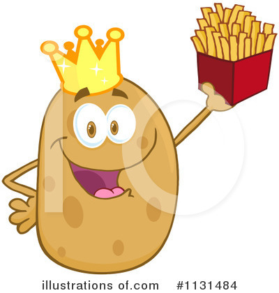 Royalty-Free (RF) Potato Clipart Illustration by Hit Toon - Stock Sample #1131484