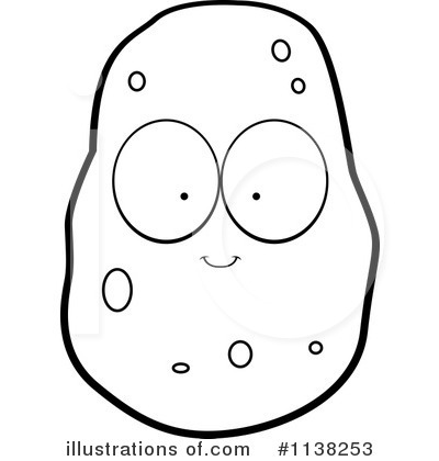 Potato Clipart #1138253 - Illustration by Cory Thoman