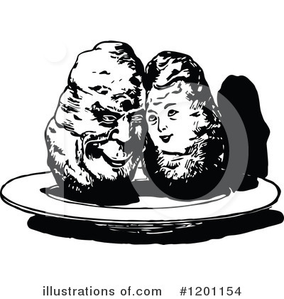 Royalty-Free (RF) Potato Clipart Illustration by Prawny Vintage - Stock Sample #1201154