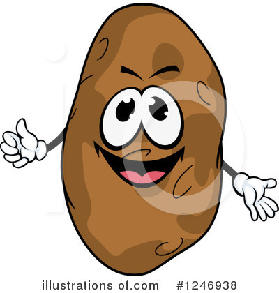 Royalty-Free (RF) Potato Clipart Illustration by Vector Tradition SM - Stock Sample #1246938