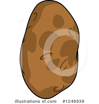 Royalty-Free (RF) Potato Clipart Illustration by Vector Tradition SM - Stock Sample #1246939