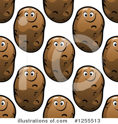 Royalty-Free (RF) Potato Clipart Illustration by Vector Tradition SM - Stock Sample #1255513
