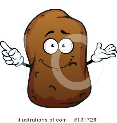 Royalty-Free (RF) Potato Clipart Illustration by Vector Tradition SM - Stock Sample #1317261