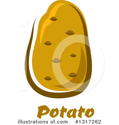 Royalty-Free (RF) Potato Clipart Illustration by Vector Tradition SM - Stock Sample #1317262