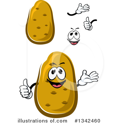 Royalty-Free (RF) Potato Clipart Illustration by Vector Tradition SM - Stock Sample #1342460