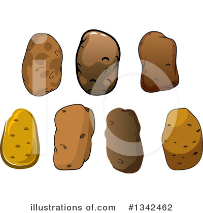 Royalty-Free (RF) Potato Clipart Illustration by Vector Tradition SM - Stock Sample #1342462