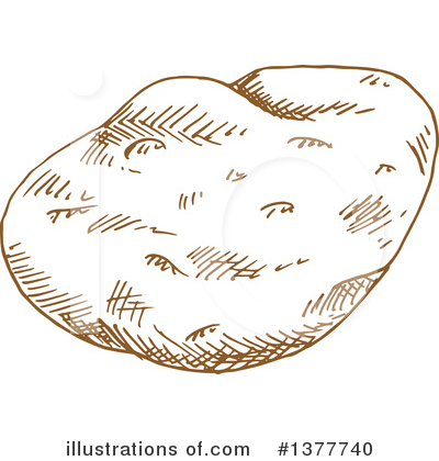 Royalty-Free (RF) Potato Clipart Illustration by Vector Tradition SM - Stock Sample #1377740