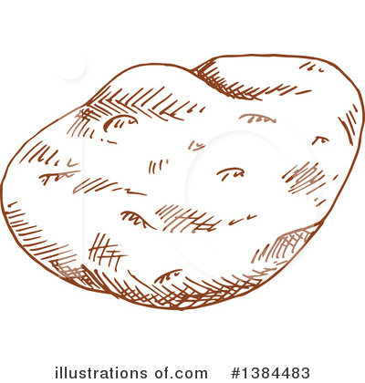Royalty-Free (RF) Potato Clipart Illustration by Vector Tradition SM - Stock Sample #1384483