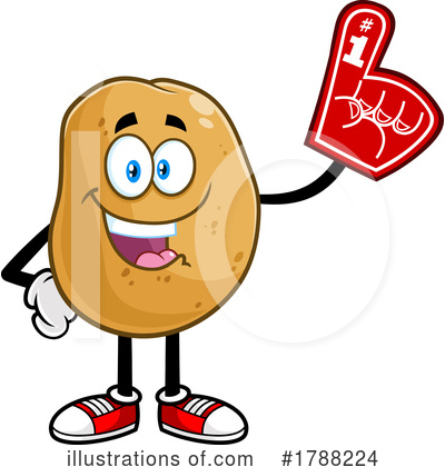 Royalty-Free (RF) Potato Clipart Illustration by Hit Toon - Stock Sample #1788224