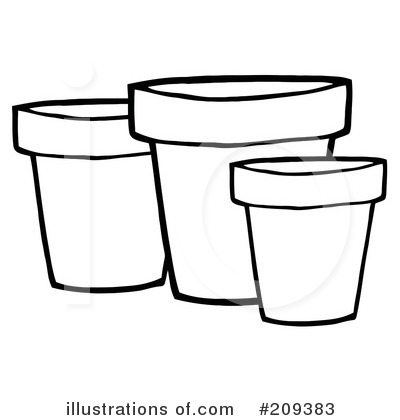 Plant Pot Clipart #209383 by Hit Toon