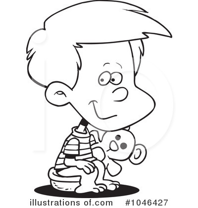 Royalty-Free (RF) Potty Training Clipart Illustration by toonaday - Stock Sample #1046427