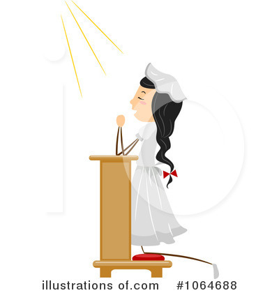 Royalty-Free (RF) Praying Clipart Illustration by BNP Design Studio - Stock Sample #1064688