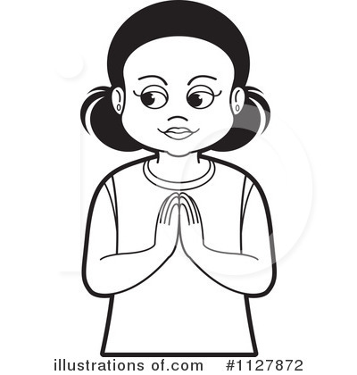 Royalty-Free (RF) Praying Clipart Illustration by Lal Perera - Stock Sample #1127872
