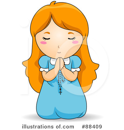 Royalty-Free (RF) Praying Clipart Illustration by BNP Design Studio - Stock Sample #88409