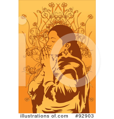 Royalty-Free (RF) Praying Clipart Illustration by mayawizard101 - Stock Sample #92903